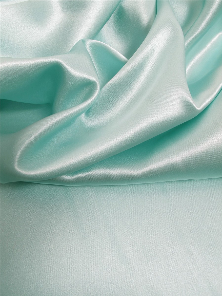 Silk Satin Crepe - Plain - Spa