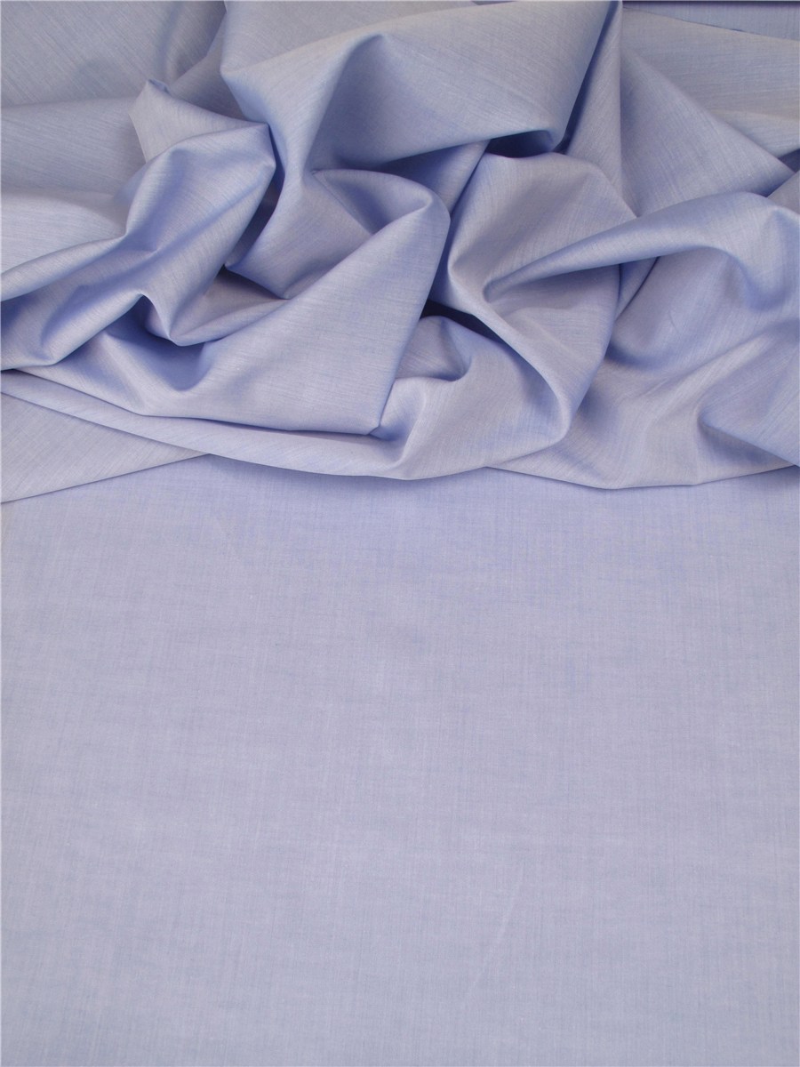 End-on-End - pure Cotton - Plain - Bleu Denim clair