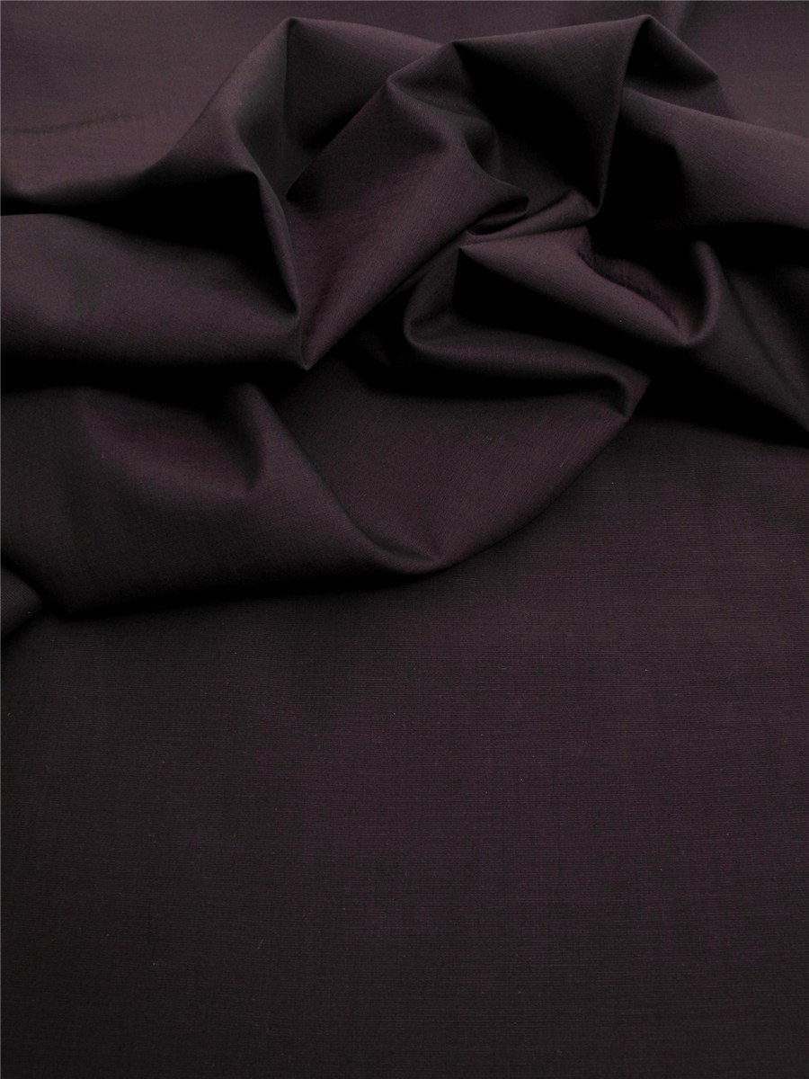 End-on-End - pure Cotton - Plain - Aubergine