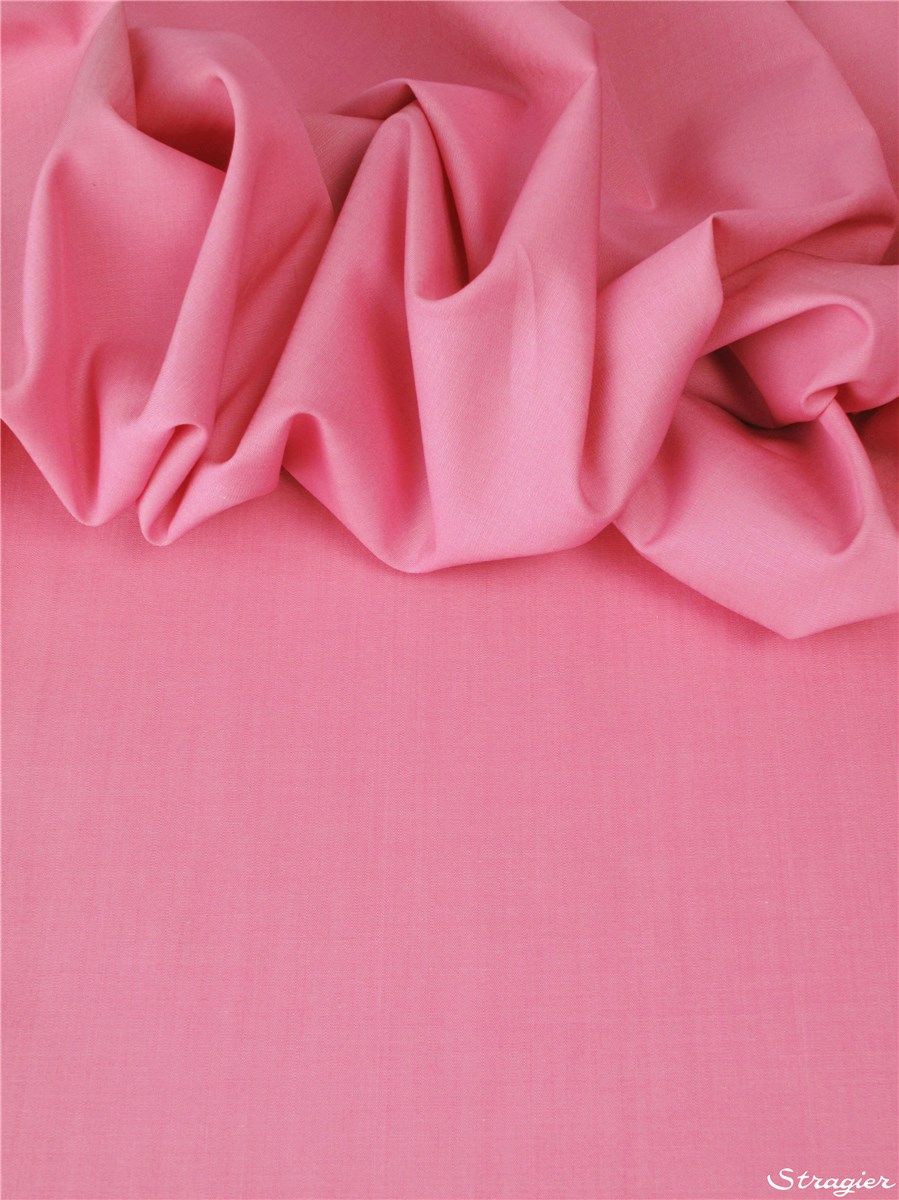 Fil à Fil - pur coton - Uni - Rose fleur
