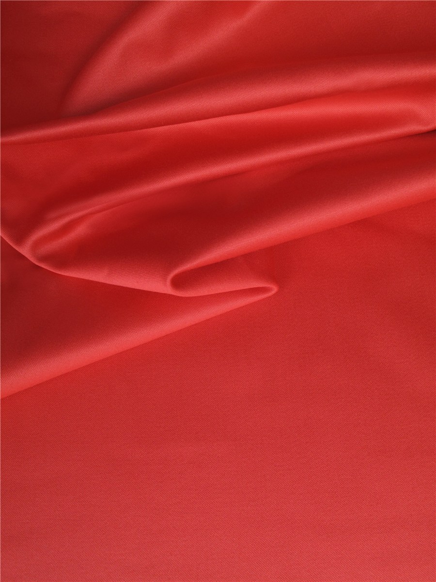 Satin Cuir - Pur Coton - Uni - Corail
