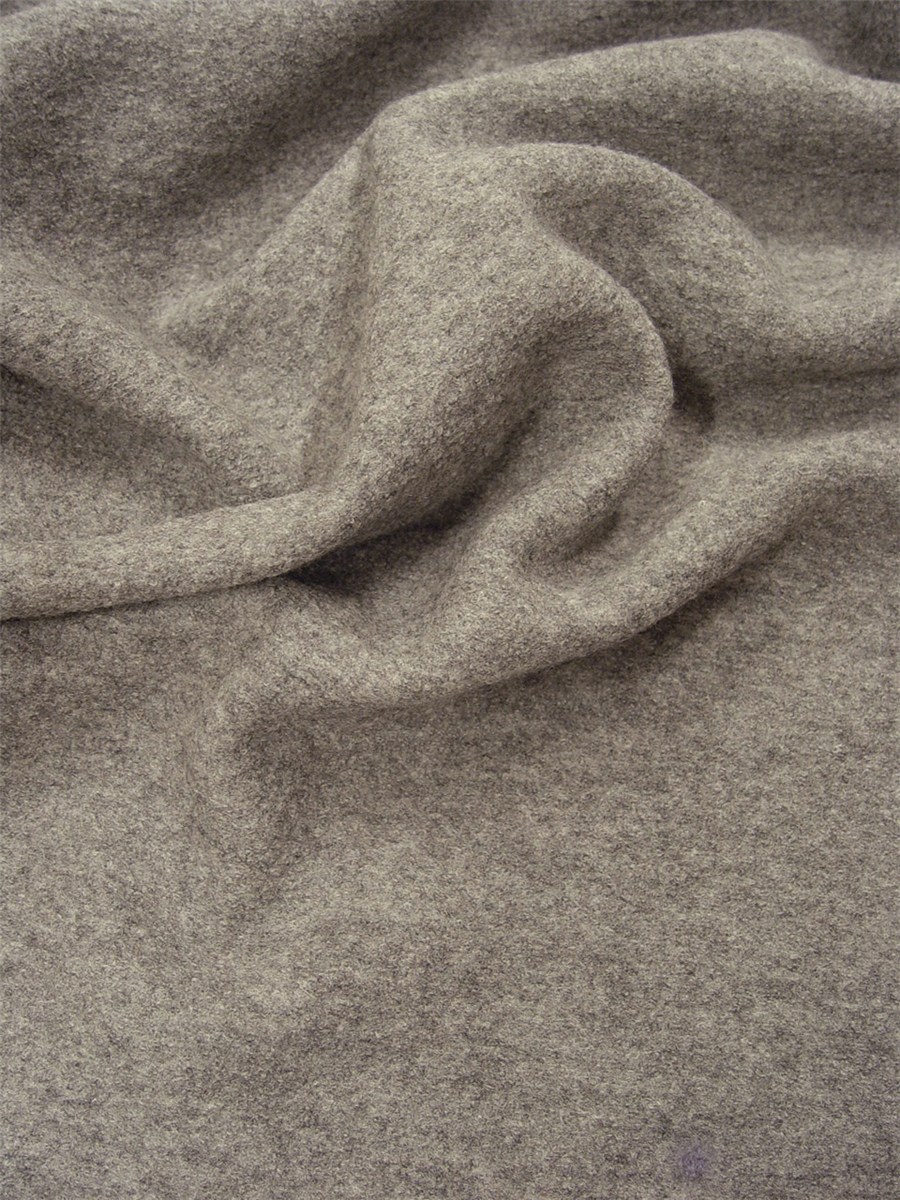 Boiled Merino Wool -520gr/sqm - Plain - Gris Clair