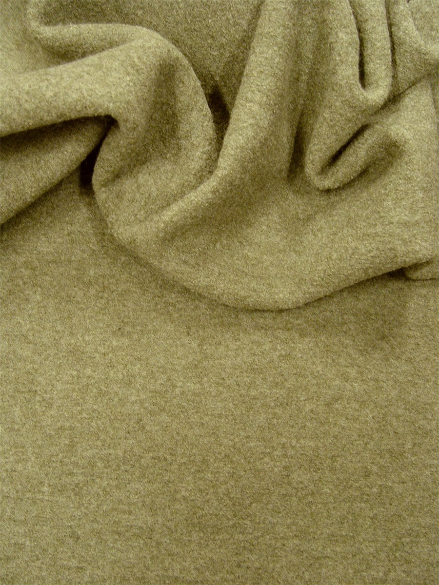 Boiled Merino Wool -520gr/sqm - Plain - Lichen