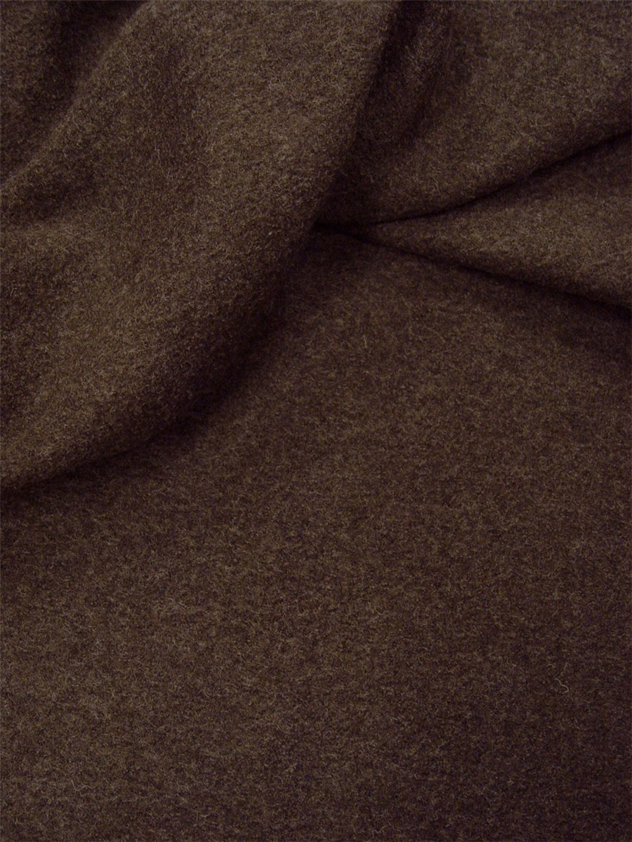 Boiled Merino Wool -520gr/sqm - Plain - Marron