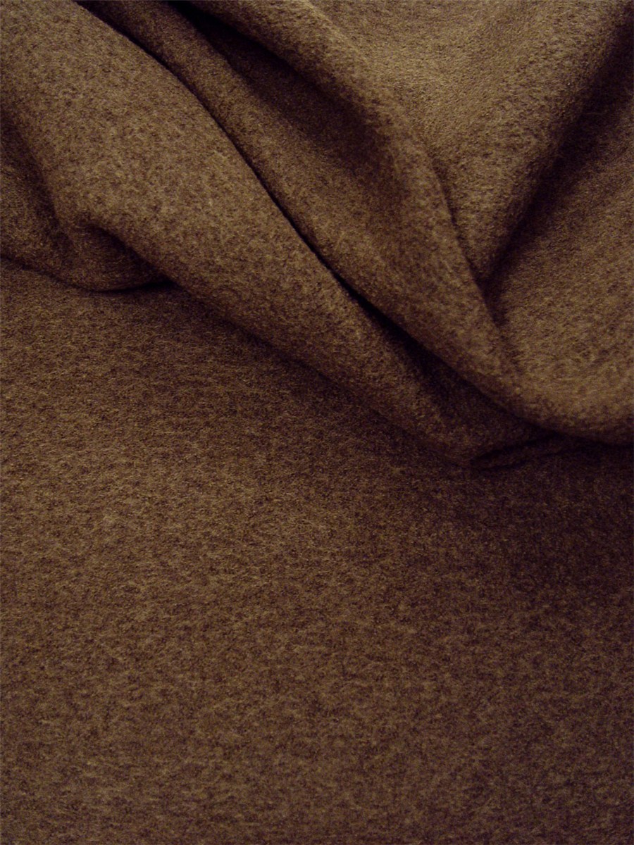 Boiled Merino Wool -520gr/sqm - Plain - Chocolat