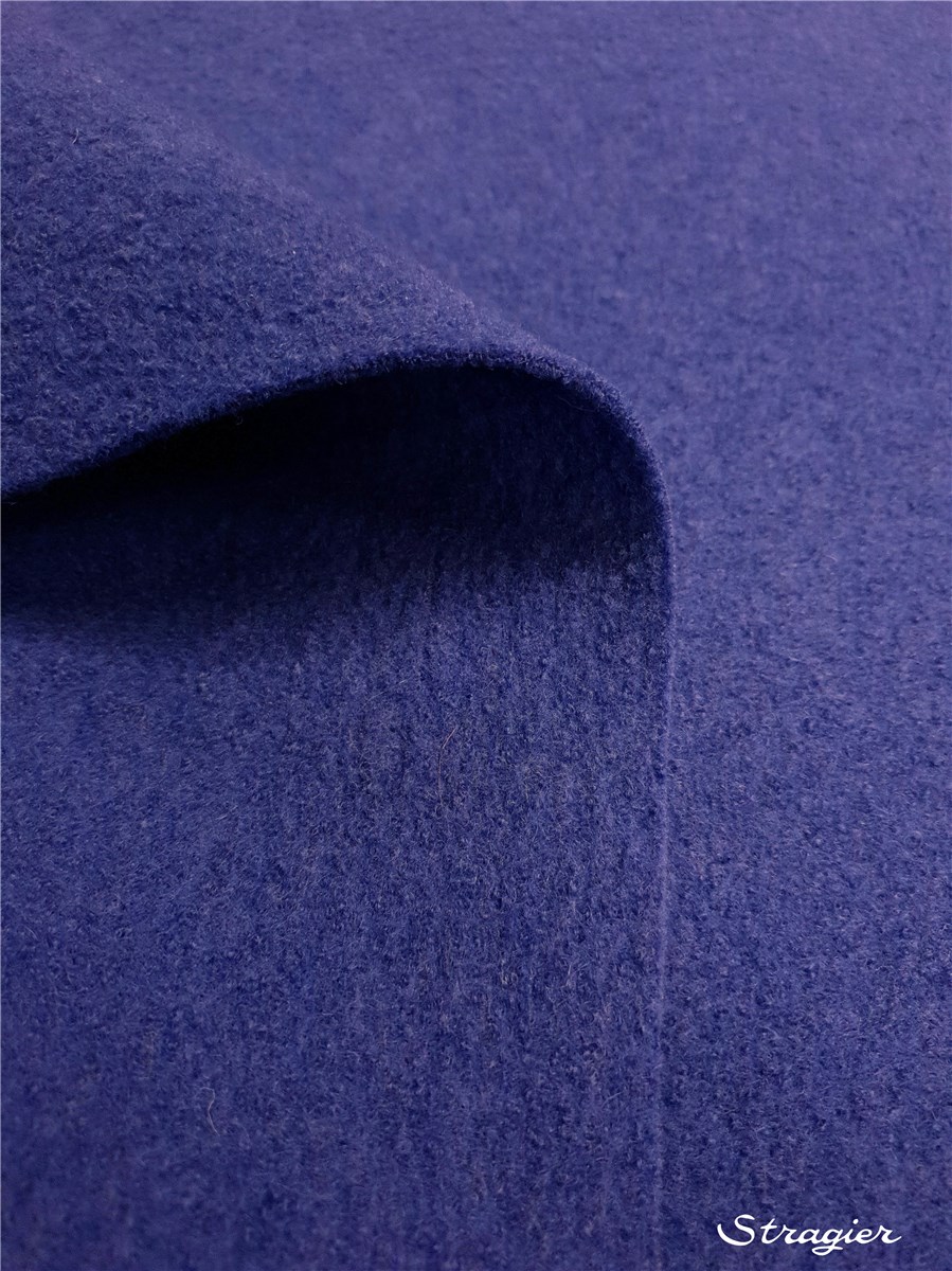 Boiled Merino Wool -520gr/sqm - Plain - Cobalt