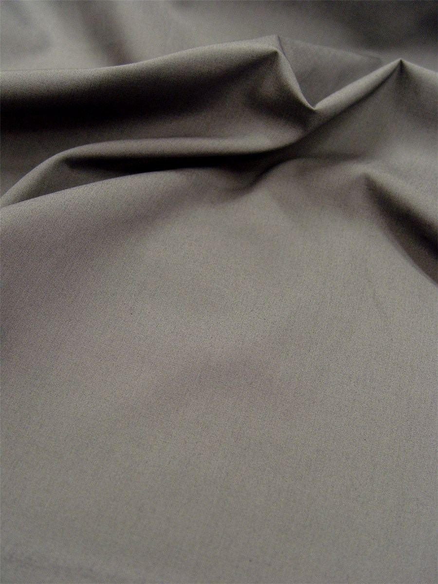 Poplin 59 threads/cm - Plain - Gris acier