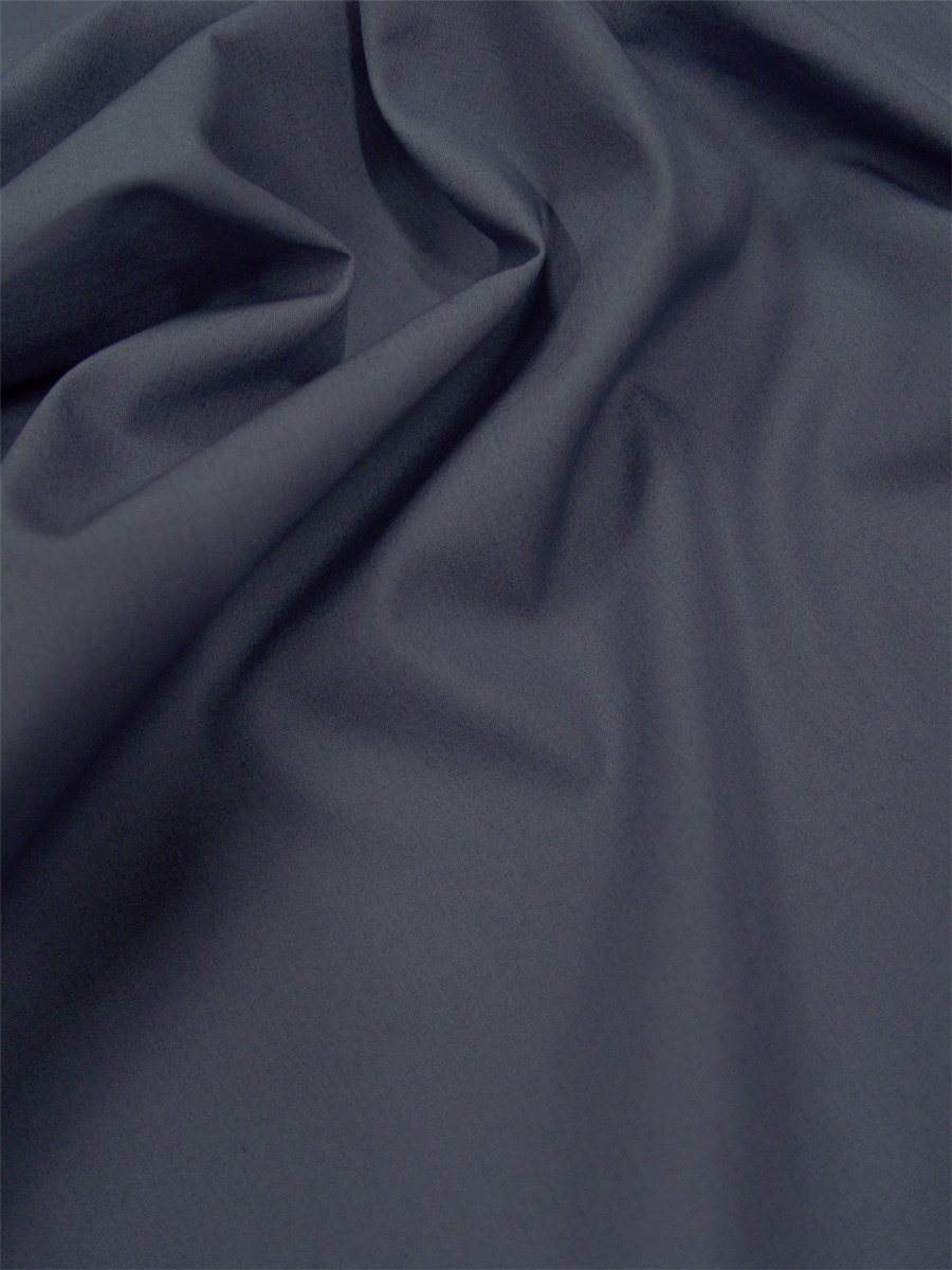 Poplin 59 threads/cm - Plain - Bleu