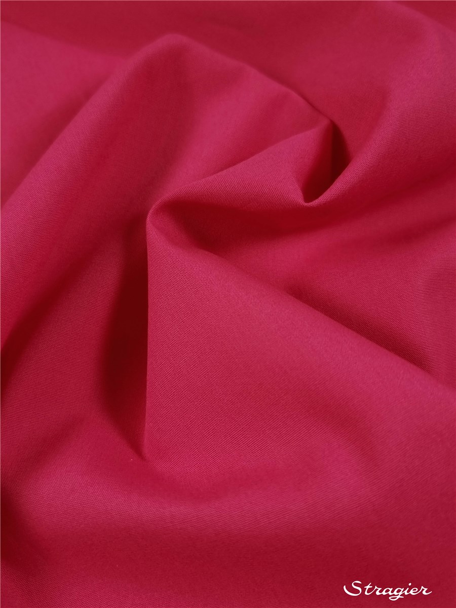 Popeline 59 fils/cm - Uni - Fuchsia