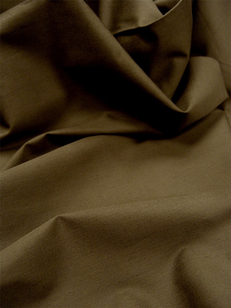 Popeline 59 fils/cm - Uni - Bronze 