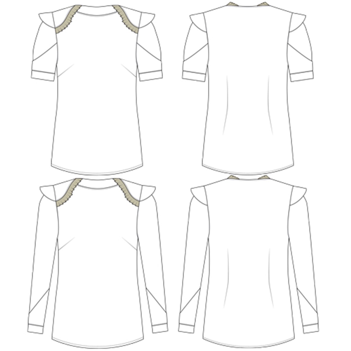 Patron You Made My Day - Blouse-Robe Origami 11th Of February Fille -  - de 18/24 mois à 14 ans 