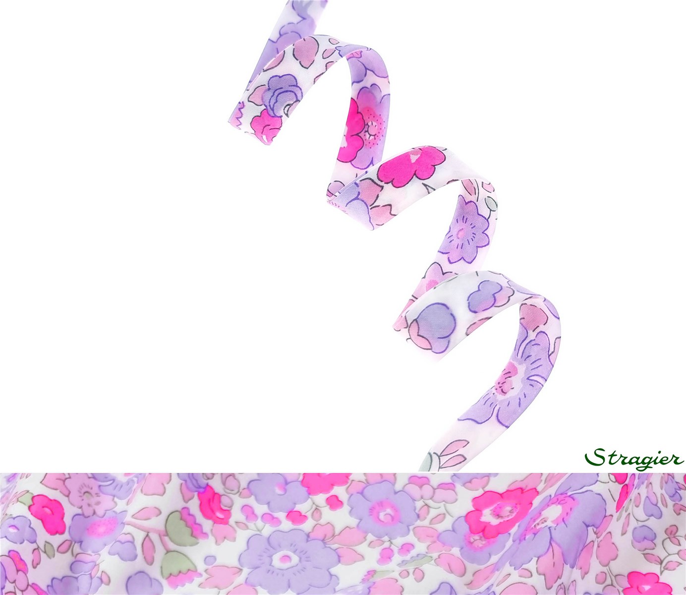 Biais Liberty - 2019 Betsy - Fluo Lilas - 10 mm