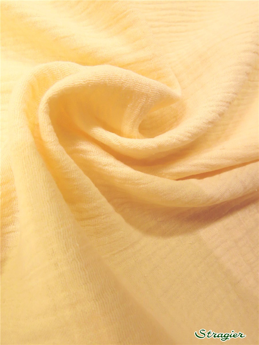 Double Gauze - Organic Cotton - Uni - Citron givré