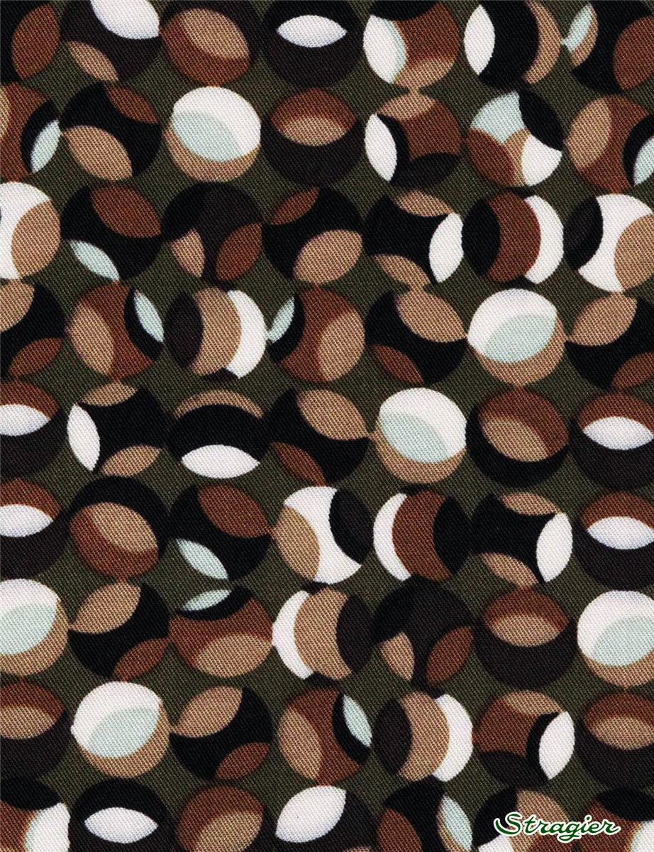 Twill - smooth - Viscose - Cabochon - Kaki