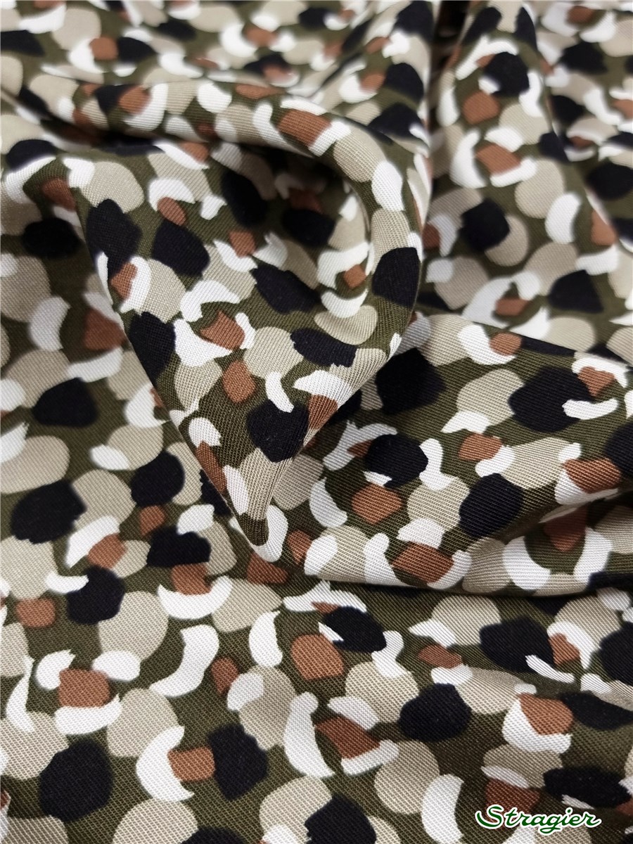 Twill souple Viscose - Girofle - Kaki 