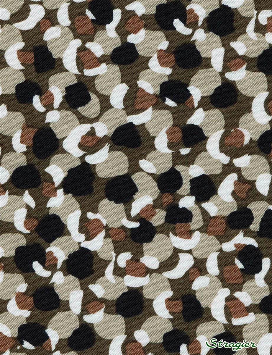 Twill souple Viscose - Girofle - Kaki 