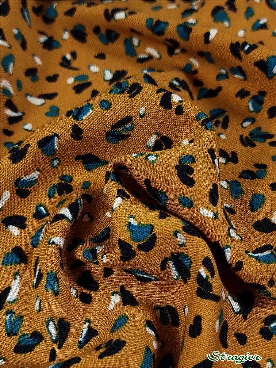 Twill souple Viscose - Pigment - Moutarde 