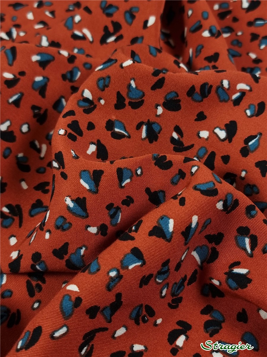 Twill souple Viscose - Pigment - Cayenne 