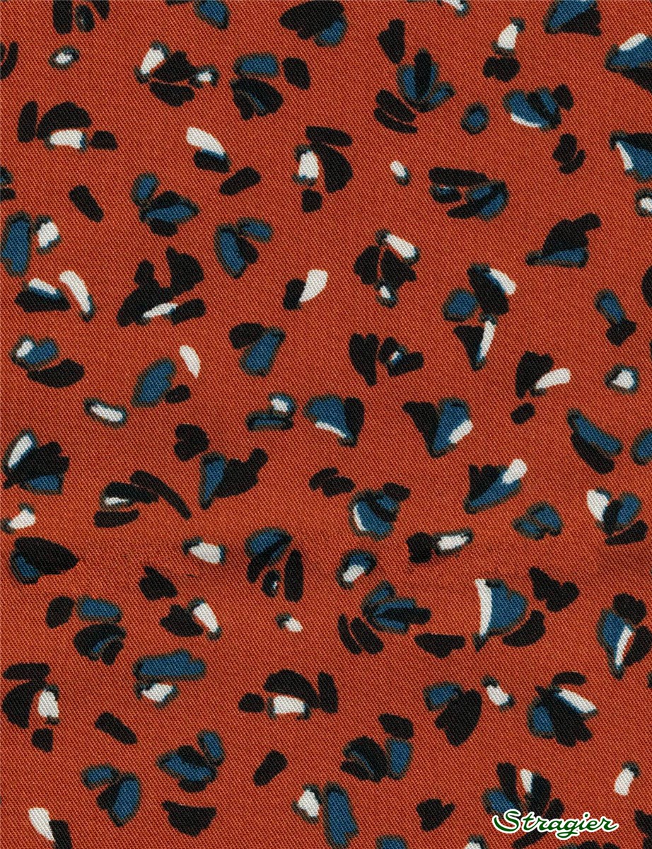 Twill - smooth - Viscose - Pigment - Cayenne
