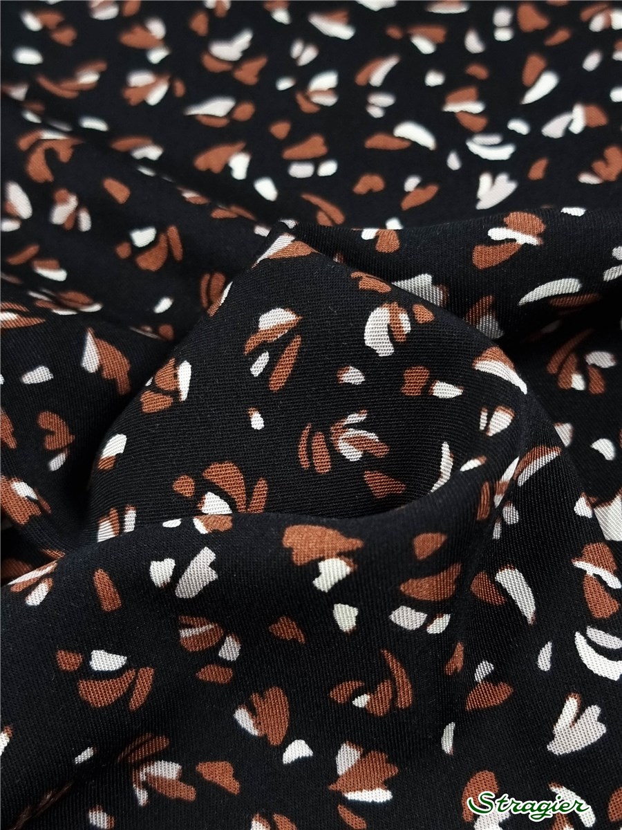 Twill - smooth - Viscose - Pigment - Noir