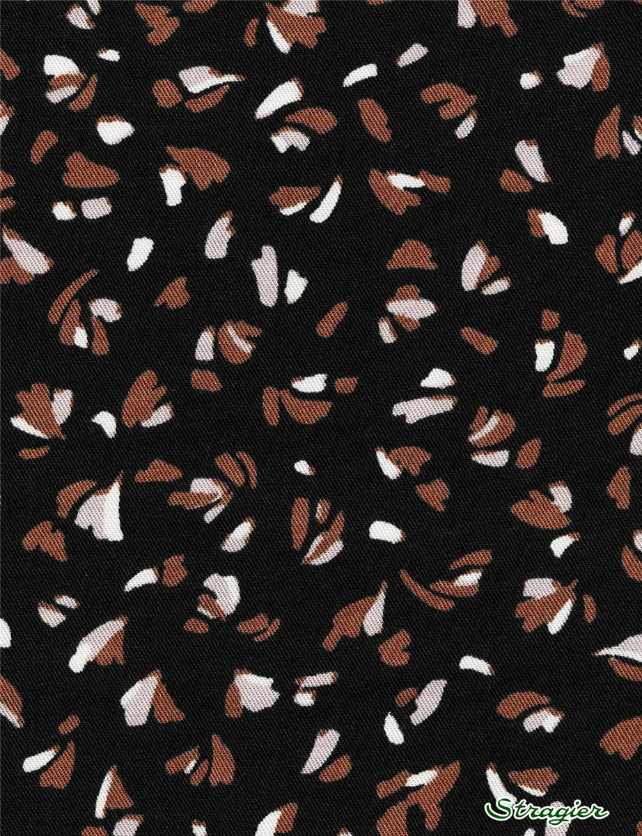 Twill - smooth - Viscose - Pigment - Noir