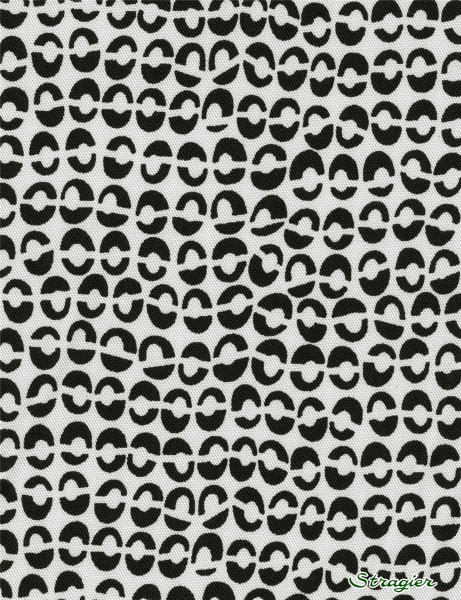 Twill - smooth - Viscose - Kandinsk - Ivoire-Noir