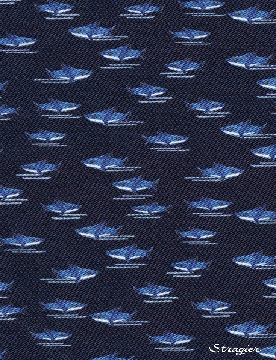 Surf & Swim Fabric - Jaws - Marine