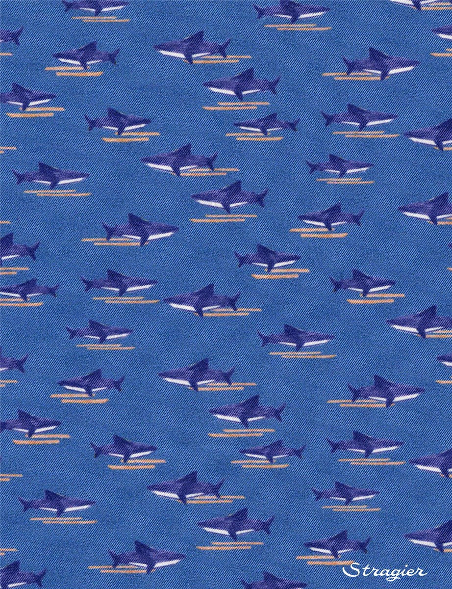 Tissu Surf & Swim - Jaws - Bleu