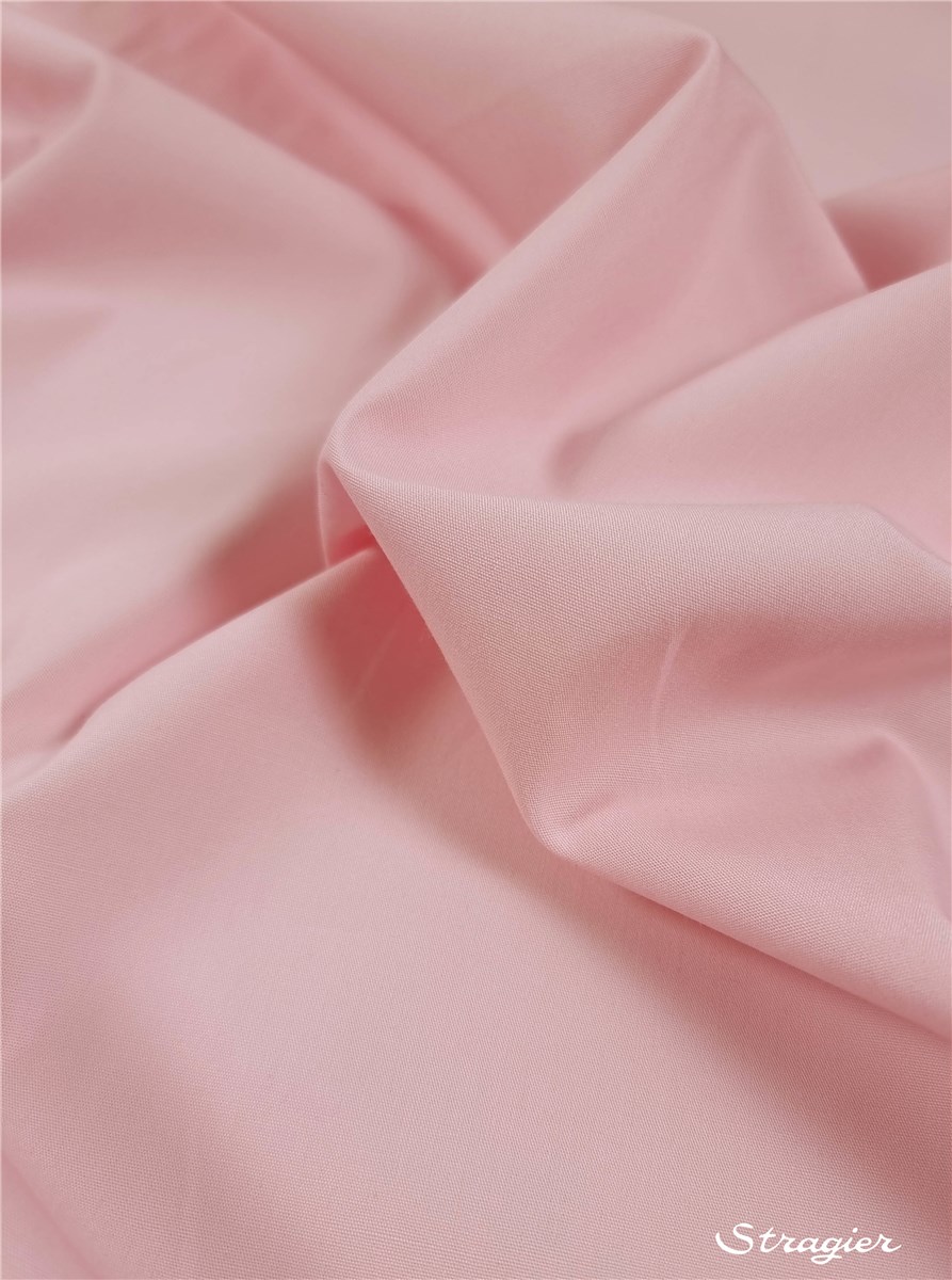 Poplin 59 threads/cm - Plain - Rose doux