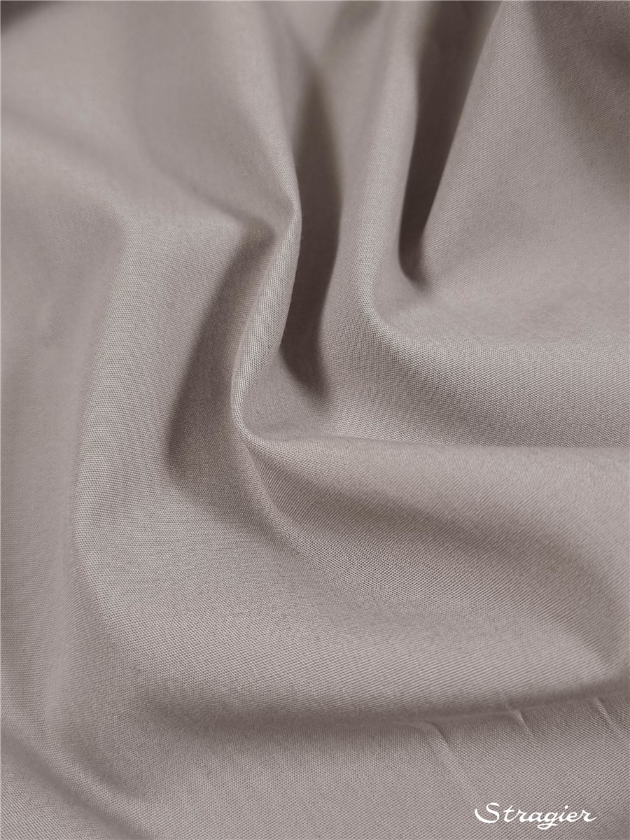 Poplin 59 threads/cm - Plain - Gris éléphant
