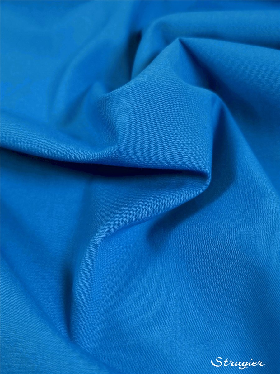 Poplin 59 threads/cm - Plain - Bleu Sarcelle