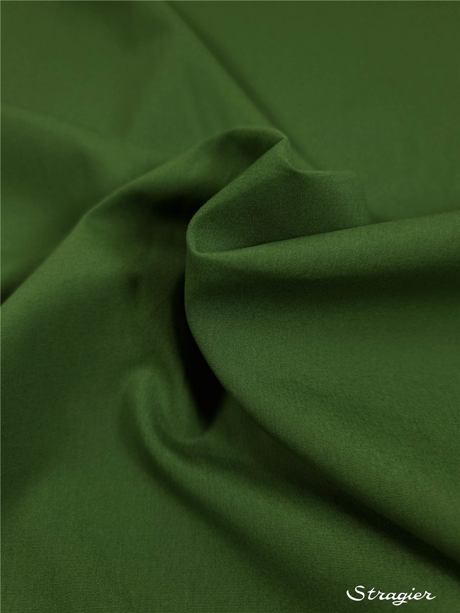 Popeline 59 fils/cm - Uni - Vert fougère