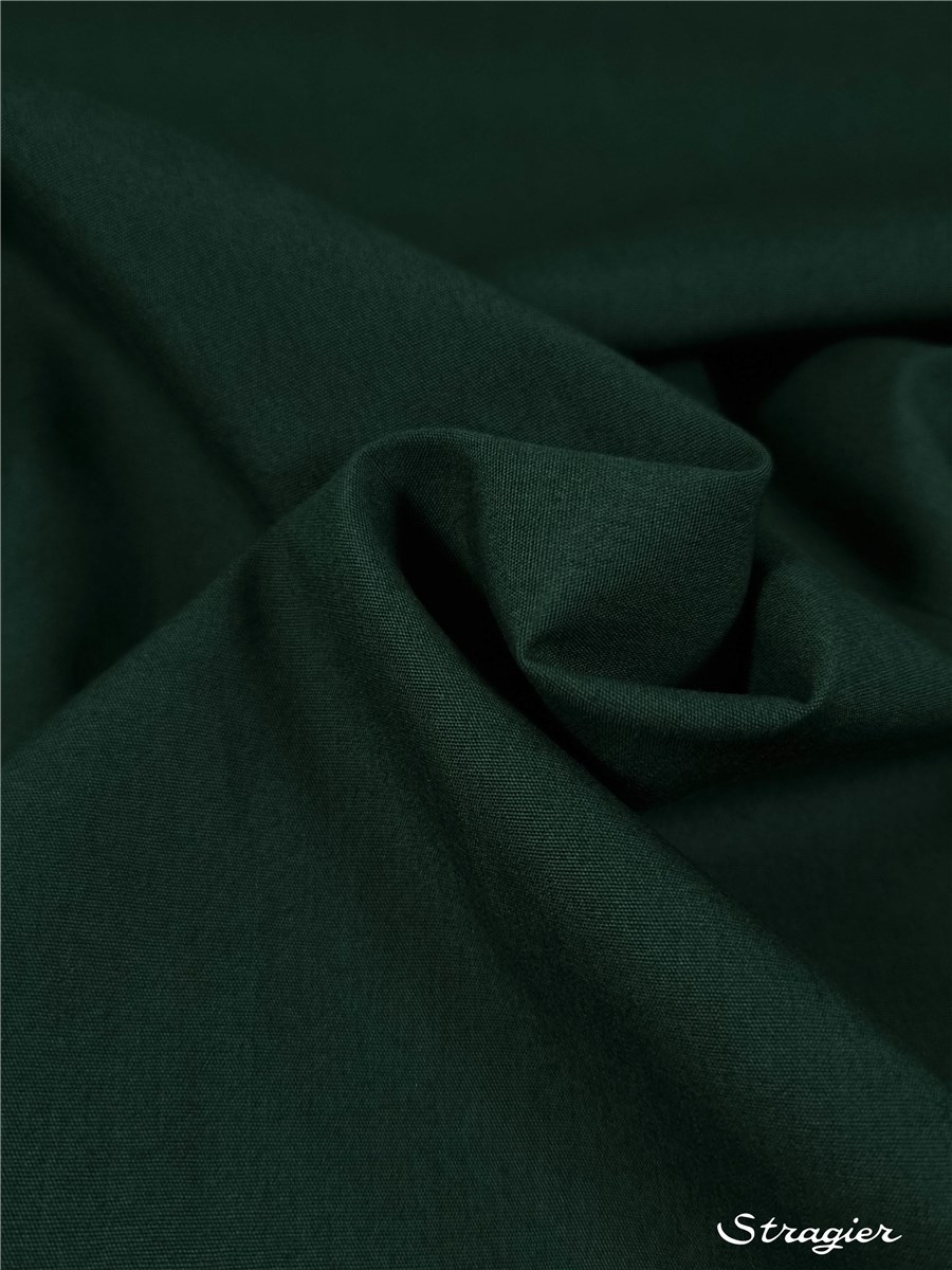 Poplin 59 threads/cm - Plain - Vert Bouteille