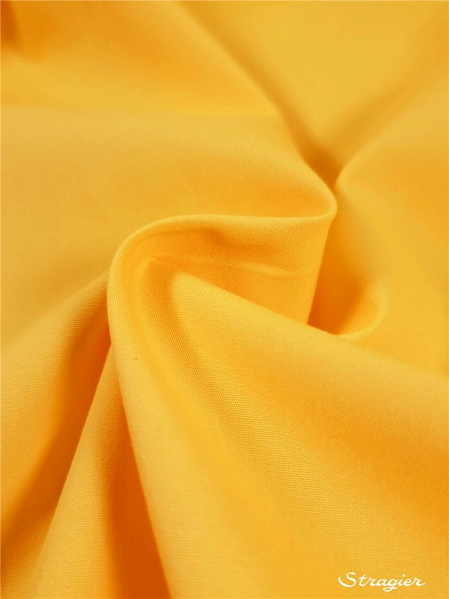 Poplin 59 threads/cm - Plain - Jaune Vif