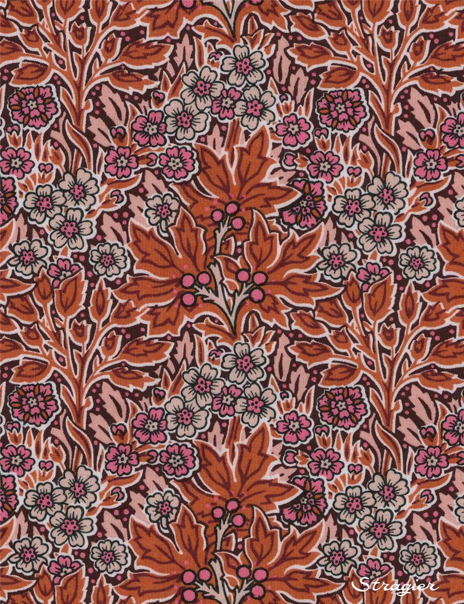 Liberty Tana Lawn - 1205 Aubrey Forest - Grenat 