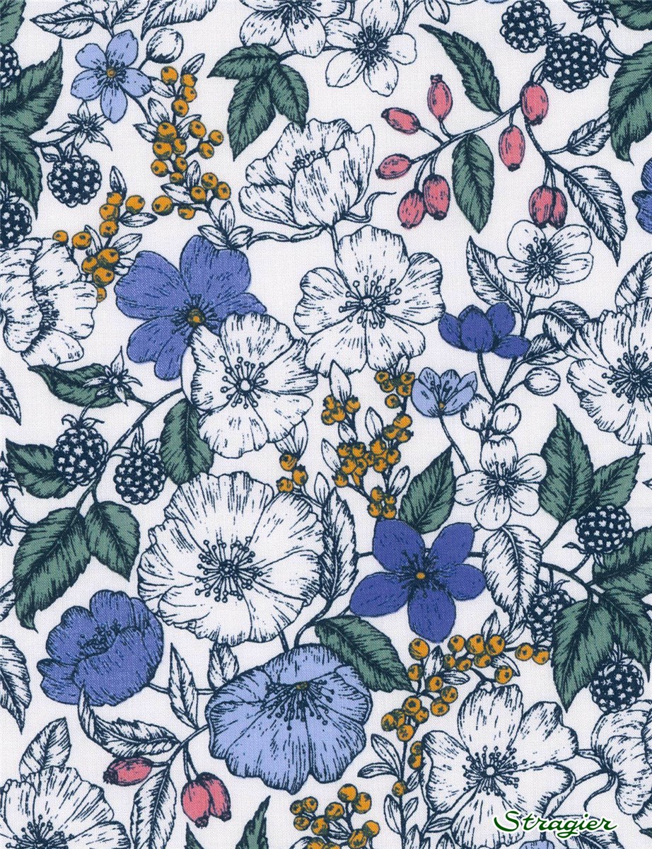 Liberty Tana Lawn - 1236 Bramble - Bleuet