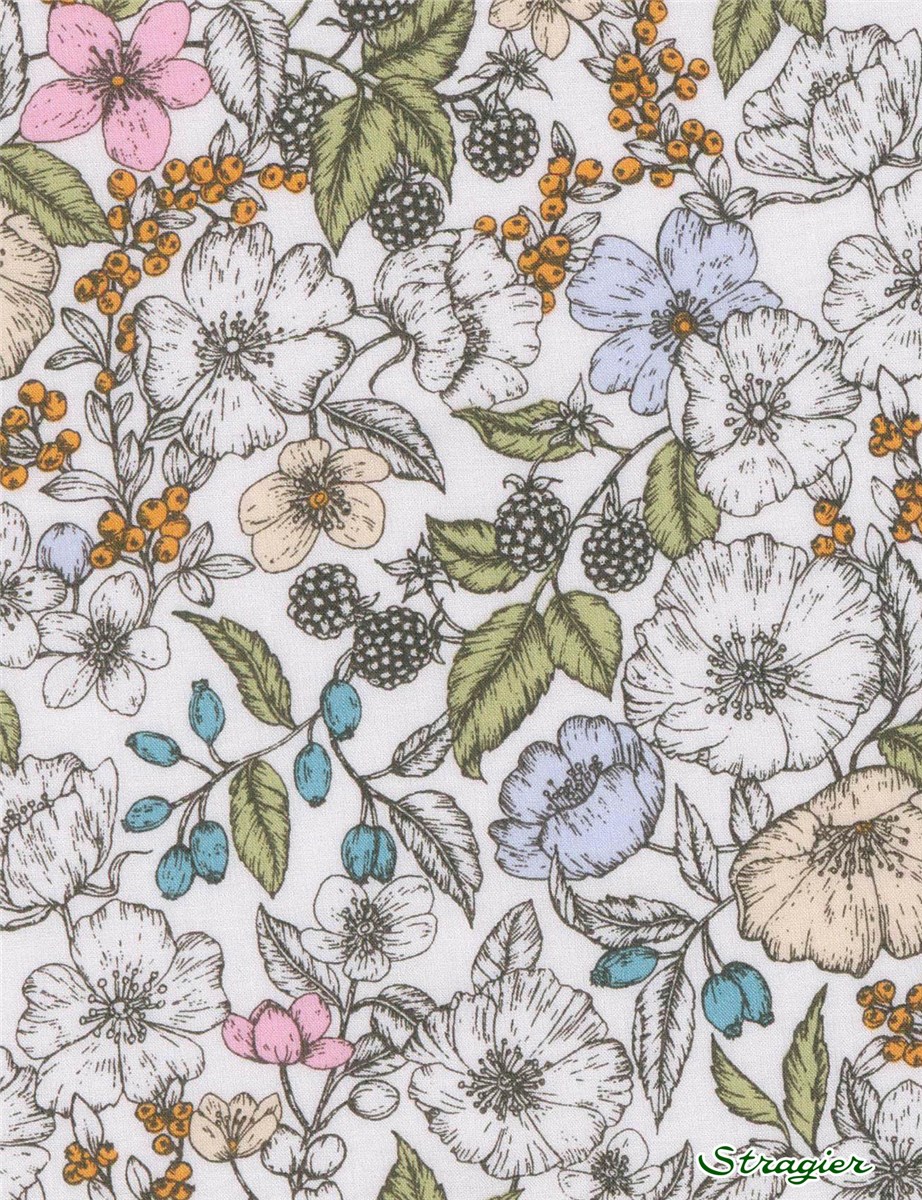 Liberty Tana Lawn - 1236 Bramble - Pastel