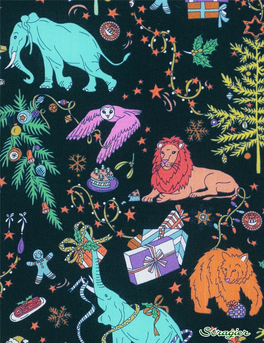 Liberty Tana Lawn - Christmas - Vert Bouteille