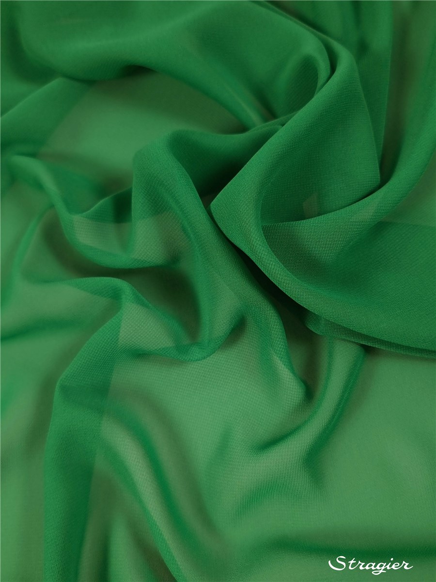 Crêpe Georgette Soft - Uni - Vert Jade