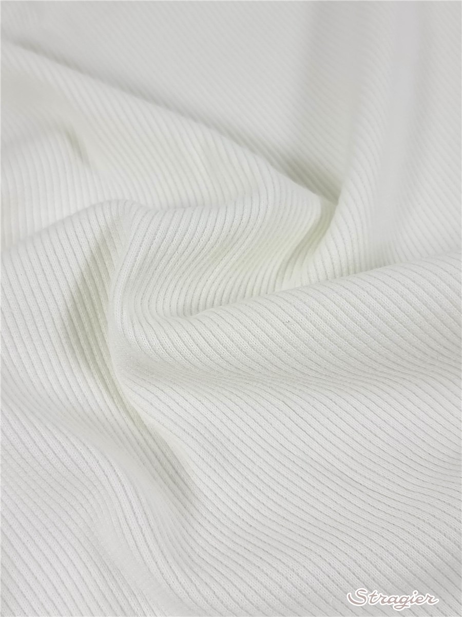 Reps - Knitted fabric - Stretch - uni - Ivoire