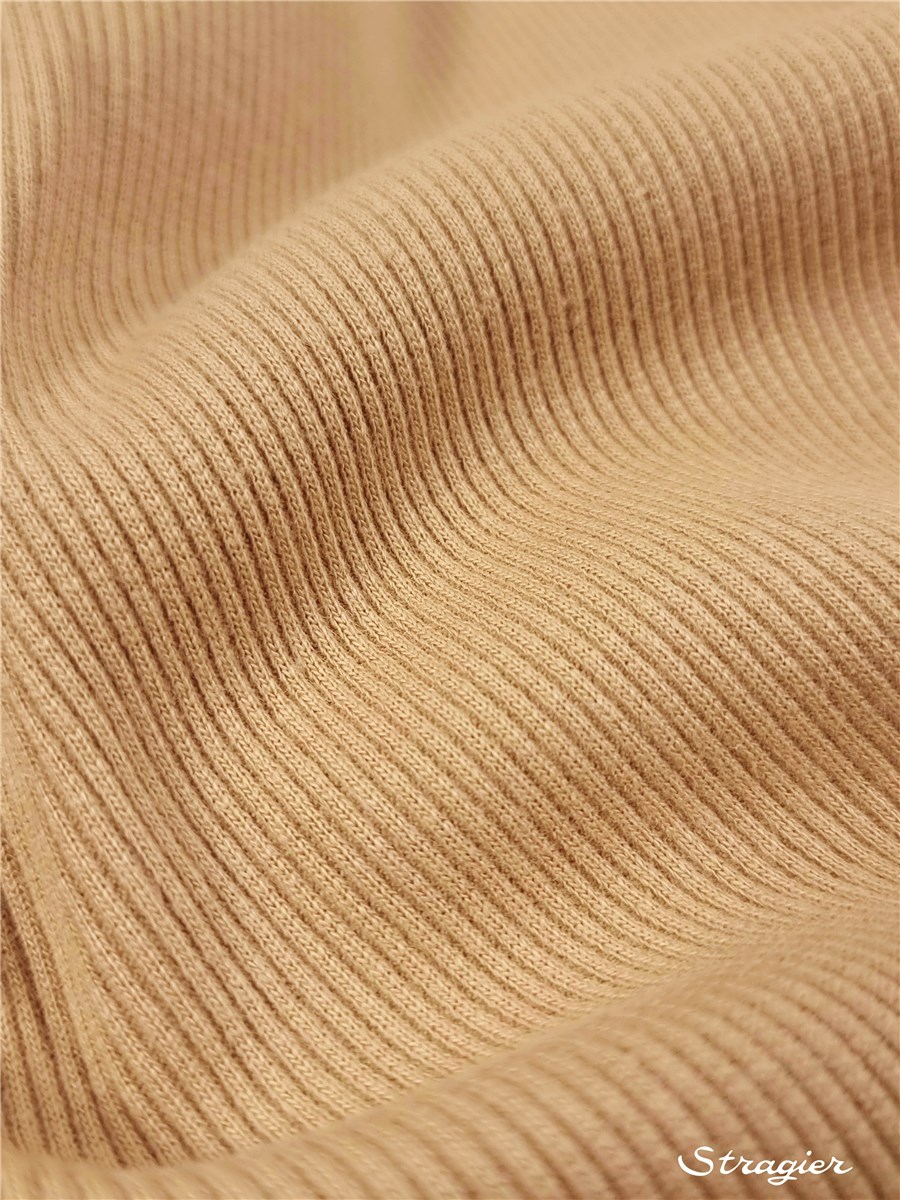 Reps - Knitted fabric - Stretch - uni - Beige