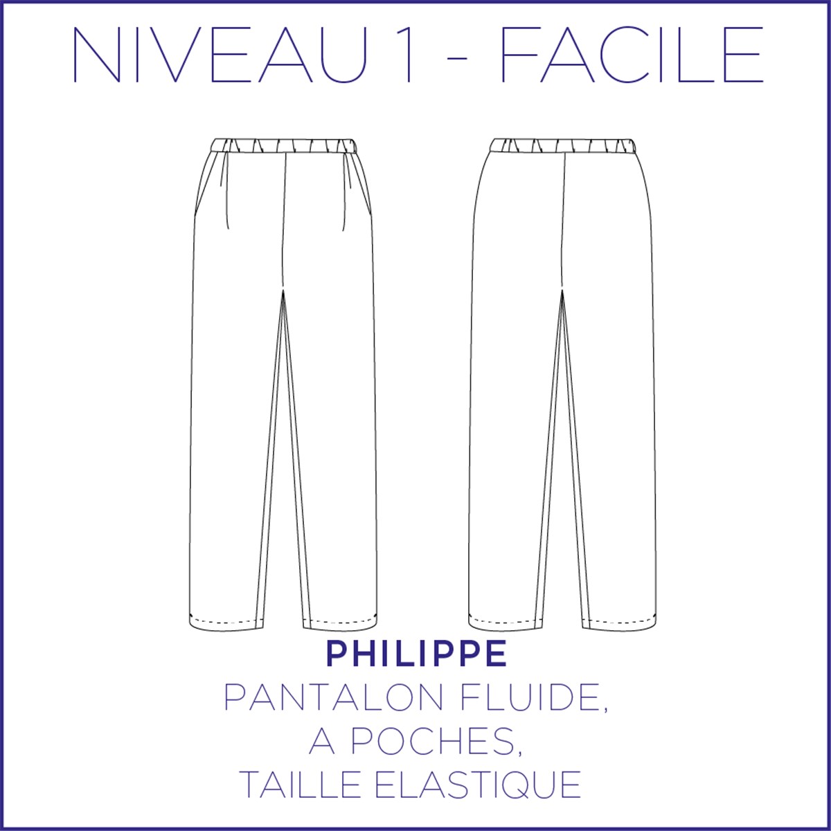 Patron Coralie Bijasson - C'est moi le Patron - Pantalon Philippe -  - 34-48 