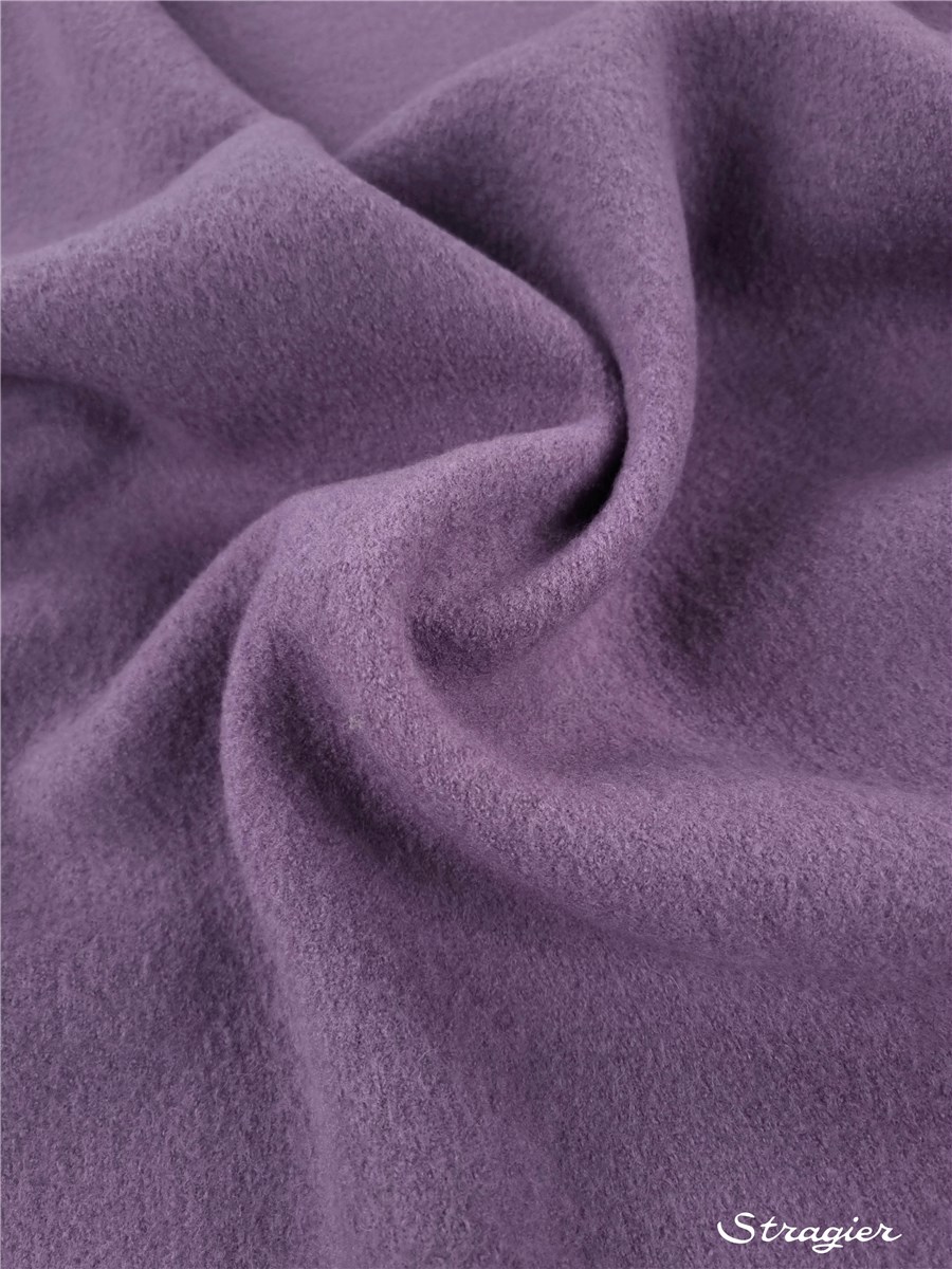 Boiled Merino Wool -520gr/sqm - Plain - Parme
