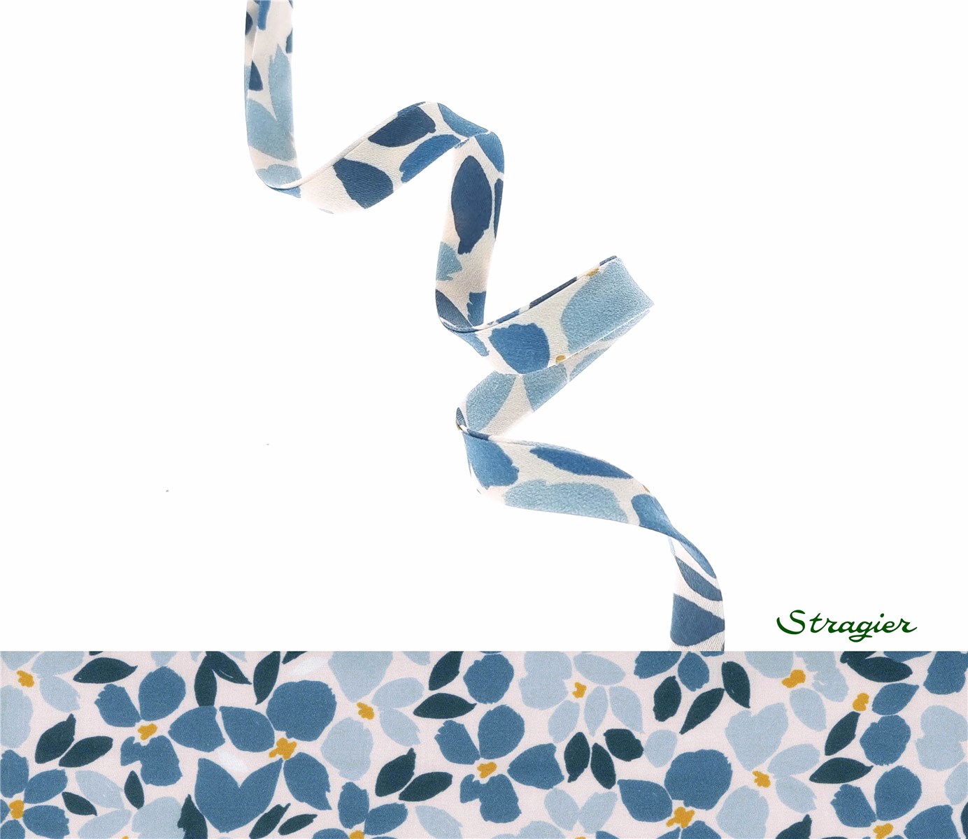 Bias Binding - UNE - Florie - Fjord - 10 mm