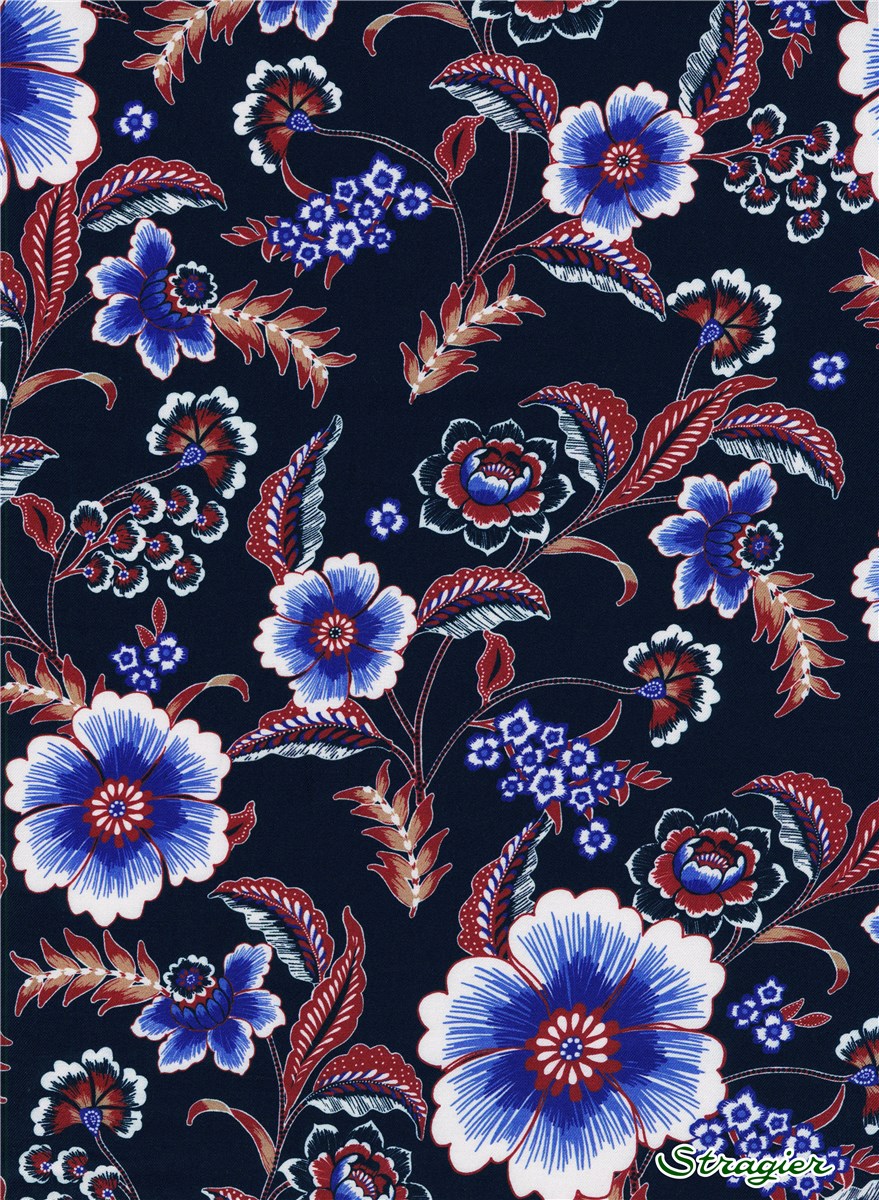 Twill Viscose Soft - Acalia - Marine 