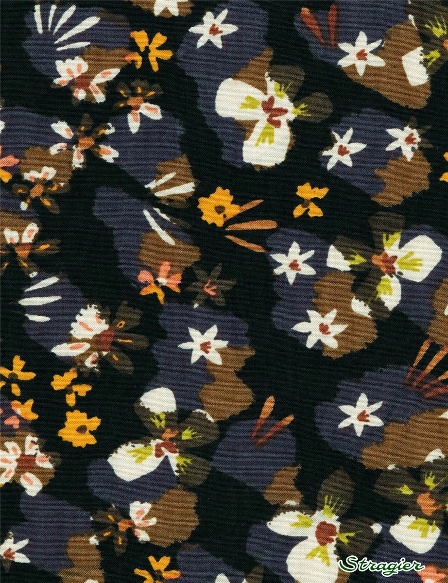Javanaise Viscose - Tsuneko - Bleu et Canelle 