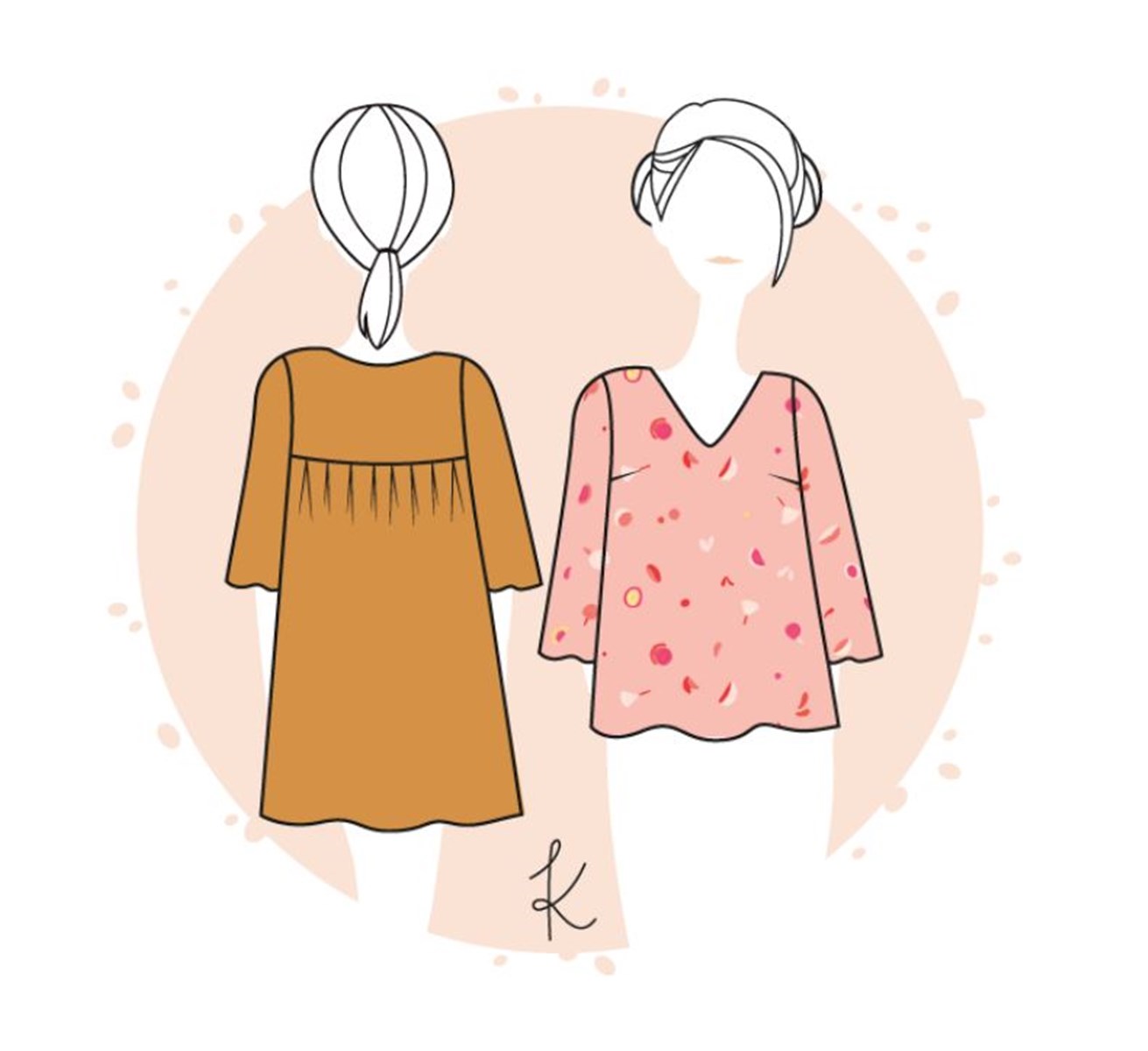 Patron Anne Kerdilès - Blouse/Robe Alet -  - EU 34-48 