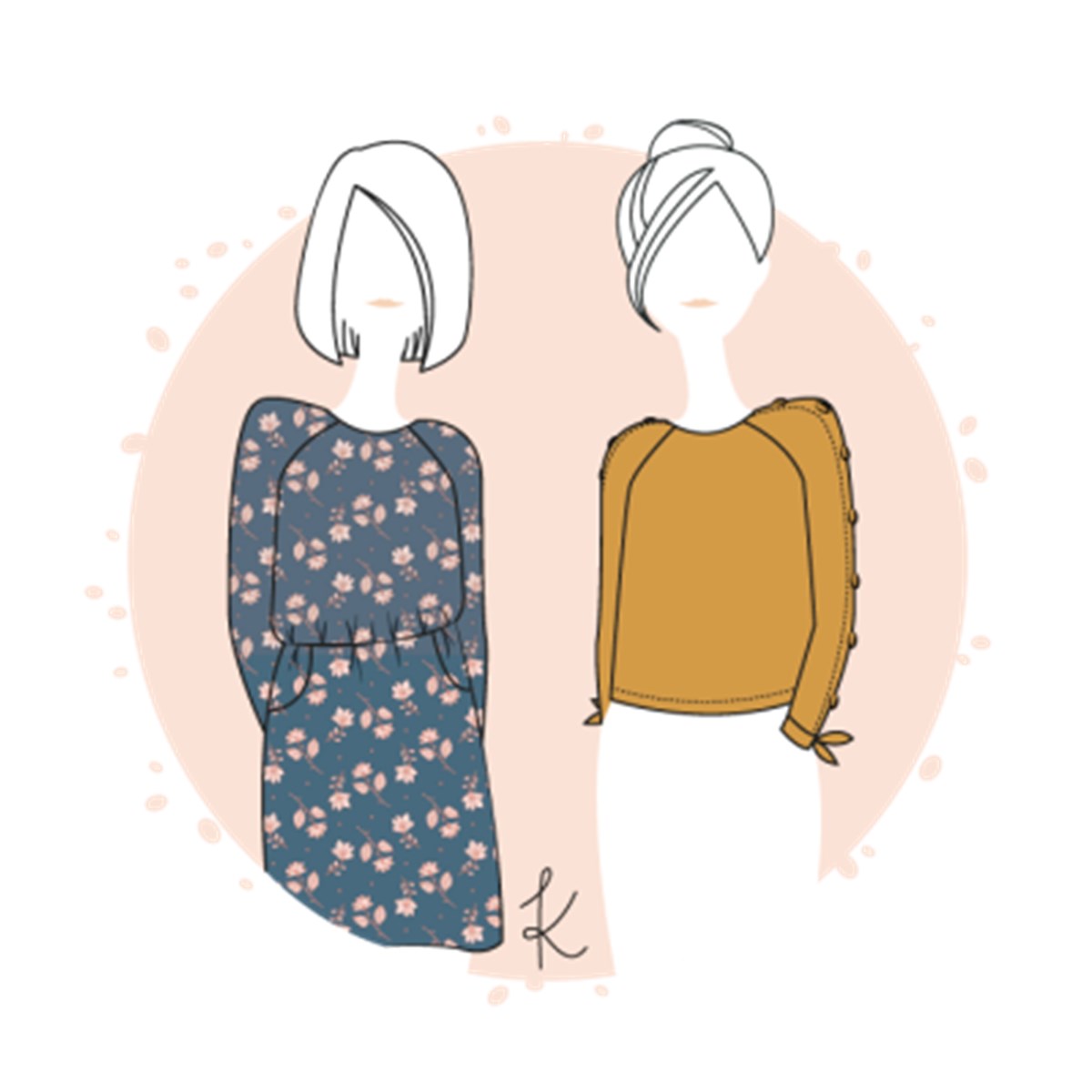 Patron Anne Kerdilès - Blouse Blossom - - EU 34-48