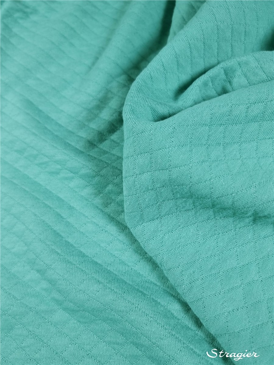 Quilted Jersey - Cotton - Uni - Menthe