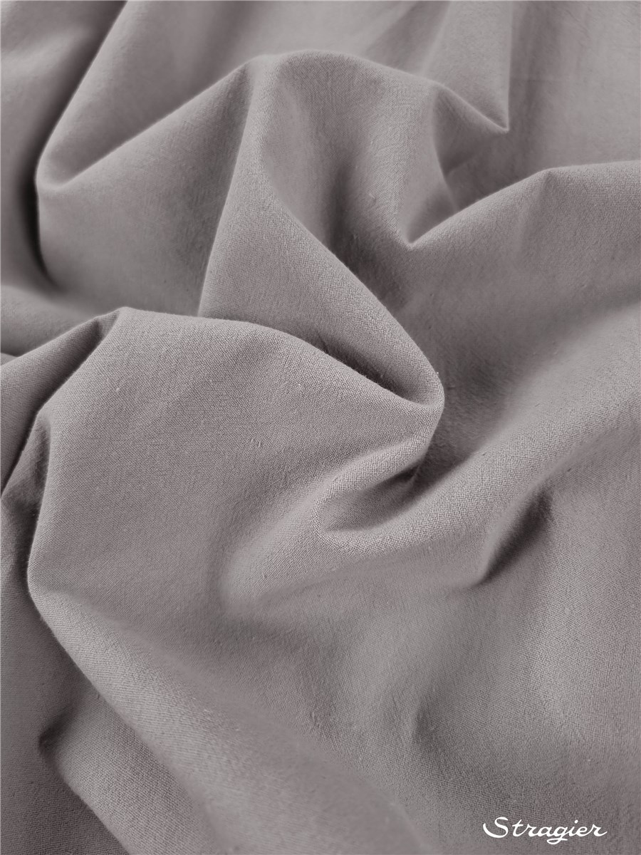 Coton lavé - uni - Galet
